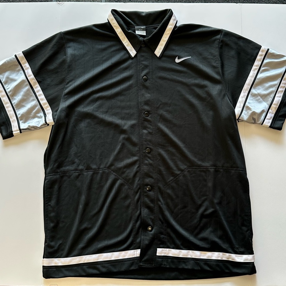 Vintage 90s Nike Warmup Snap-button Jersey